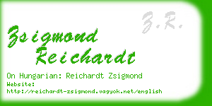 zsigmond reichardt business card